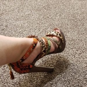 ALDO MULTICOLOR HEELS